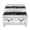 24 in. Commercial Four-Burner Step Up Range, 104000 BTU in Stainless-Steel