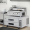 36 in. Commercial Six-Burner Step Up Gas Range, 156000 BTU in Stainless-Steel