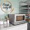 23 in. Countertop Convection Oven for Half-Size Pans with 4 Racks 1600W of Power in Stainless-Steel