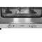 23 in. Countertop Convection Oven for Half-Size Pans with 4 Racks 1600W of Power in Stainless-Steel
