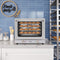 23 in. Countertop Convection Oven for Half-Size Pans with 4 Racks and 2800W of Power in Stainless-Steel - 208/240V, 2.3 cu. ft