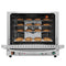 23 in. Countertop Convection Oven for Half-Size Pans with 4 Racks 2800W of Power and Steam Injection, 240V in Stainless-Steel