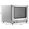 23 in. Countertop Convection Oven for Half-Size Pans with 4 Racks 2800W of Power and Steam Injection, 240V in Stainless-Steel