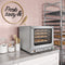 23 in. Countertop Convection Oven for Half-Size Pans with 4 Racks 2800W of Power and Steam Injection, 240V in Stainless-Steel