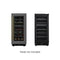 Reserve 15 in. Under-Counter Panel Ready Dual Zone Built-in Wine Cooler with Black Shelves and 23 Bottle Capacity in Black