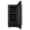 Reserve 15 in. Under-Counter Panel Ready Dual Zone Built-in Wine Cooler with Black Shelves and 23 Bottle Capacity in Black