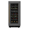 Reserve 15 in. Under-Counter Panel Ready Dual Zone Built-in Wine Cooler with Black Shelves and 23 Bottle Capacity in Black