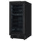 Reserve 15 in. Under-Counter Panel Ready Dual Zone Built-in Wine Cooler with Black Shelves and 23 Bottle Capacity in Black