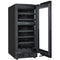 Reserve 15 in. Under-Counter Panel Ready Dual Zone Built-in Wine Cooler with Black Shelves and 23 Bottle Capacity in Black