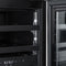 Reserve 15 in. Under-Counter Panel Ready Dual Zone Built-in Wine Cooler with Black Shelves and 23 Bottle Capacity in Black
