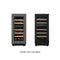 Reserve 15 in. Under-Counter Panel Ready Dual Zone Built-in Wine Cooler with 23 Bottle Capacity and Wooden Shelves in Black