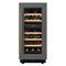 Reserve 15 in. Under-Counter Panel Ready Dual Zone Built-in Wine Cooler with 23 Bottle Capacity and Wooden Shelves in Black