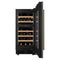 Reserve 15 in. Under-Counter Panel Ready Dual Zone Built-in Wine Cooler with 23 Bottle Capacity and Wooden Shelves in Black