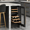 Reserve 15 in. Under-Counter Panel Ready Dual Zone Built-in Wine Cooler with 23 Bottle Capacity and Wooden Shelves in Black