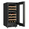 Reserve 15 in. Under-Counter Panel Ready Dual Zone Built-in Wine Cooler with 23 Bottle Capacity and Wooden Shelves in Black