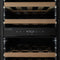 Reserve 15 in. Under-Counter Panel Ready Dual Zone Built-in Wine Cooler with 23 Bottle Capacity and Wooden Shelves in Black