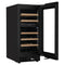 Reserve 15 in. Under-Counter Panel Ready Dual Zone Built-in Wine Cooler with 23 Bottle Capacity and Wooden Shelves in Black