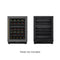 Reserve 24 in. Under-Counter Panel Ready Dual Zone Built-in Wine Cooler with Black Shelves and 45 Bottle Capacity in Black