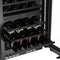 Reserve 24 in. Under-Counter Panel Ready Dual Zone Built-in Wine Cooler with Black Shelves and 45 Bottle Capacity in Black