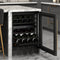 Reserve 24 in. Under-Counter Panel Ready Dual Zone Built-in Wine Cooler with Black Shelves and 45 Bottle Capacity in Black