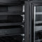 Reserve 24 in. Under-Counter Panel Ready Dual Zone Built-in Wine Cooler with Black Shelves and 45 Bottle Capacity in Black
