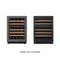 Reserve 24 in. Under-Counter Panel Ready Dual Zone Built-in Wine Cooler with 45 Bottle Capacity and Wooden Shelves in Black