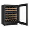 Reserve 24 in. Under-Counter Panel Ready Dual Zone Built-in Wine Cooler with 45 Bottle Capacity and Wooden Shelves in Black