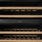 Reserve 24 in. Under-Counter Panel Ready Dual Zone Built-in Wine Cooler with 45 Bottle Capacity and Wooden Shelves in Black