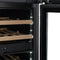 Reserve 24 in. Under-Counter Panel Ready Dual Zone Built-in Wine Cooler with 45 Bottle Capacity and Wooden Shelves in Black