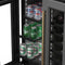Reserve 24 in. French Door Dual Zone Panel Ready Under-Counter Cooler with Black Shelves and 20 Bottle Capacity in the Right Zone and 2.1 Cu. Ft. on the Left in Black