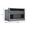 Reserve 30 in. Stainless Steel Built-in Convection Microwave Oven with Speed and Sensor Cooking, 1.6 Cu. Ft. in Black