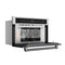 Reserve 30 in. Stainless Steel Built-in Convection Microwave Oven with Speed and Sensor Cooking, 1.6 Cu. Ft. in Black
