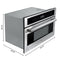 30 in. Built-In Microwave with Convection Oven and Air Fryer, 1.6 cu. ft. Capacity in Stainless-Steel