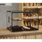 22 in. Tiered Pastry Display Case With Shelf and Sliding Door ETL Certified, 2.2 cu. ft. Capacity