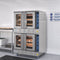 38 in. Full Size Double Commercial LP Convection Oven 108,000 BTU Total with Stacking Kit and Casters