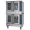 38 in. Full Size Double Commercial LP Convection Oven 108,000 BTU Total with Stacking Kit and Casters