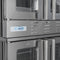 38 in. Full Size Double Commercial LP Convection Oven 108,000 BTU Total with Stacking Kit and Casters