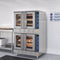 38 in. Full Size Double Commercial Natural Gas Convection Oven 108,000 BTU Total with Stacking Kit