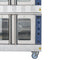 38 in. Full Size Double Commercial Natural Gas Convection Oven 108,000 BTU Total with stacking And Casters