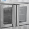 38 in. Full Size Double Commercial Natural Gas Convection Oven 108,000 BTU Total with stacking And Casters