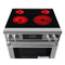 30 in. Electric Professional Range with Tilt Panel and Digital controls, Self-Cleaning, 16300W of Power, 240V in Stainless-Steel
