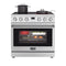 36 in. Professional Electric Range with 16600W of Power, 240V in Stainless-Steel