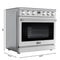 36 in. Professional Electric Range with 16600W of Power, 240V in Stainless-Steel