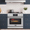 36 in. Electric Professional Range with Tilt Panel and Digital controls, Self-Cleaning, 16300W of Power, 240V in Stainless-Steel