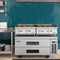 24 in. Commercial 2-Burner Natural Gas Charbroiler with 60,000 BTU in Stainless-Steel