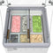 26 in. 5-Pan Gelato Dipping Cabinet Display Freezer with Sliding Glass Door and Sneeze Guard, 6 cu. ft
