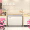 50 in. Gelato Dipping Cabinet Display Freezer with Sliding Glass Door and Sneeze Guard 13 cu. ft