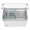 50 in. Gelato Dipping Cabinet Display Freezer with Sliding Glass Door and Sneeze Guard 13 cu. ft