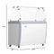 50 in. Gelato Dipping Cabinet Display Freezer with Sliding Glass Door and Sneeze Guard 13 cu. ft