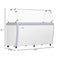 70 in. 14-Pan Gelato Dipping Cabinet Display Freezer with Sliding Glass Door and Sneeze Guard, 20 cu. ft